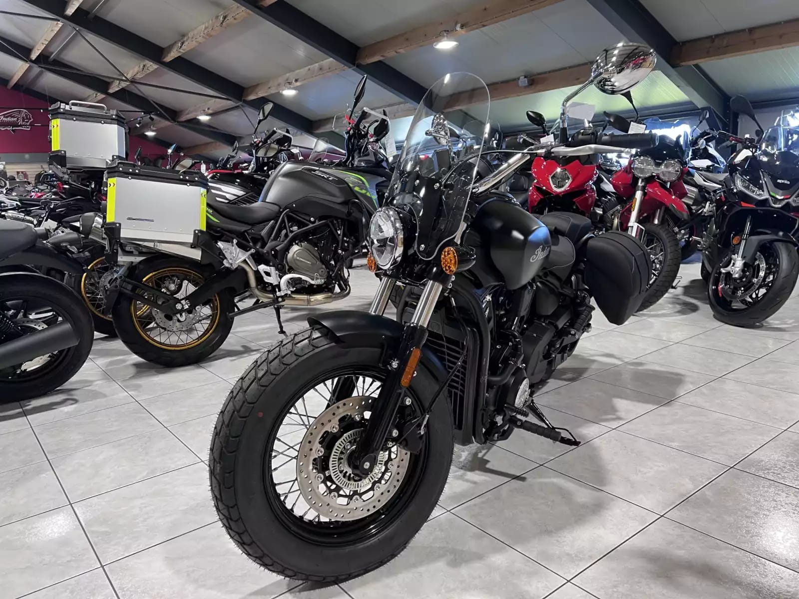 Indian Super Scout 1250 Ltd + Tech Black Smoke w/ graphics - Photo 1