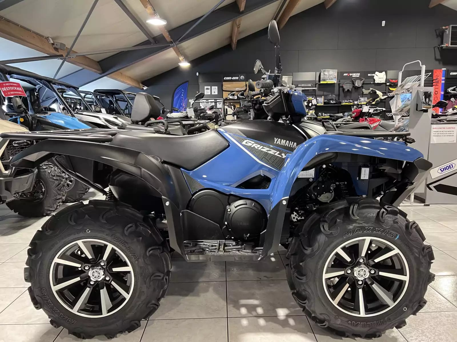 Yamaha Grizzly 700 700 EPS  SE bleu - Photo 1