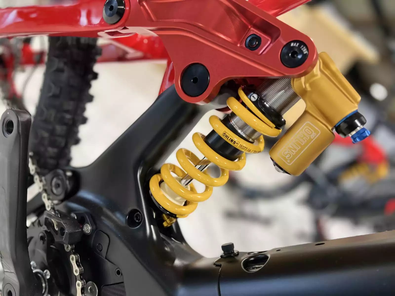 Fulgur Mula MX OHLINS GX12 6100 SW TG L  Carbone POLINI 90 Nm, taille S, M, L / 504 Wh, 12 V, 29''-27,5'', freins 4 pistons. - Photo 1