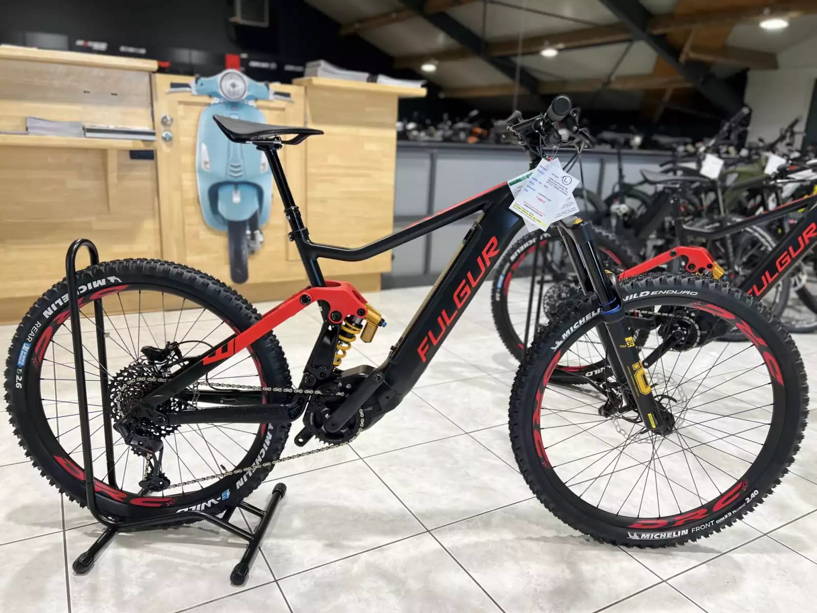 Fulgur Tora OHLINS ALU POLINI 90 Nm, taille S, M, L / 504 Wh, 12 V, 29''-27,5'', freins 4 pistons. - Photo 1