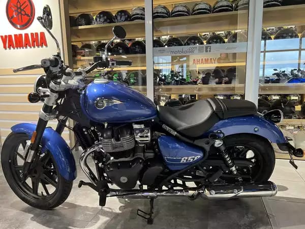 Royal Enfield Super Meteor 650 bleu Astral - Photo 3