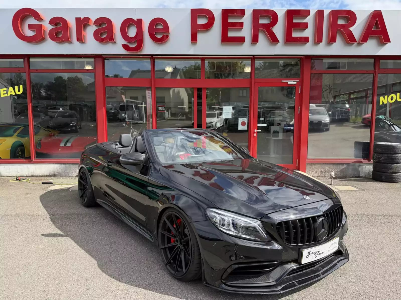 Mercedes-Benz C 63 AMG CABRIO S V8 BITURBO CARBON SPORTSITZE BURMESTER CUIR NAVI - Photo 1