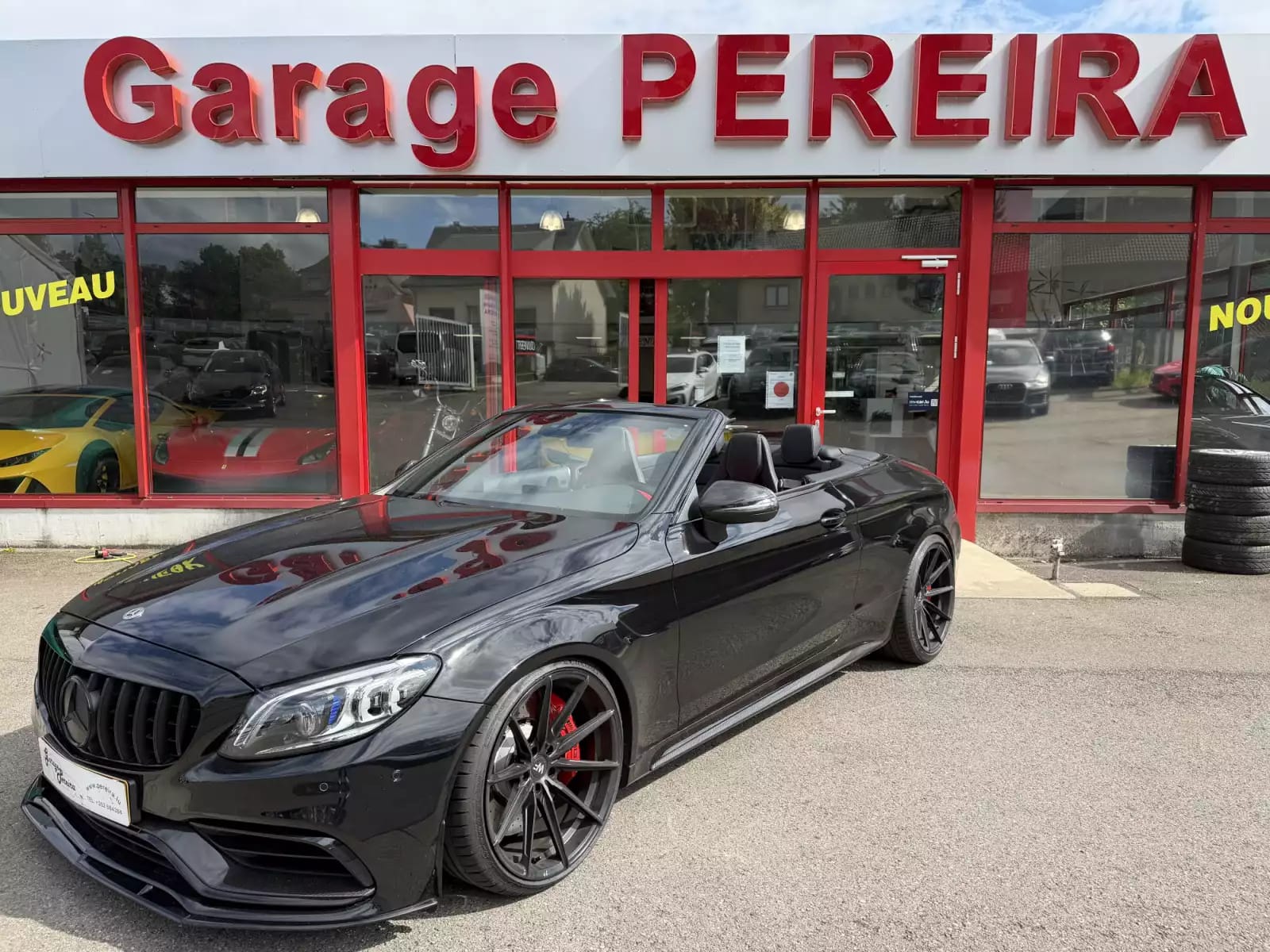 Mercedes-Benz C 63 AMG CABRIO S V8 BITURBO CARBON SPORTSITZE BURMESTER CUIR NAVI - Photo 1