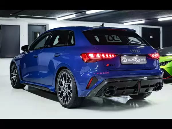Audi RS3 SPORTBACK 2.5 TFSI QUATTRO S-TRONIC – PACK RS CARBON – ASCARI BLUE – WARRANTY 12/27 - Photo 2