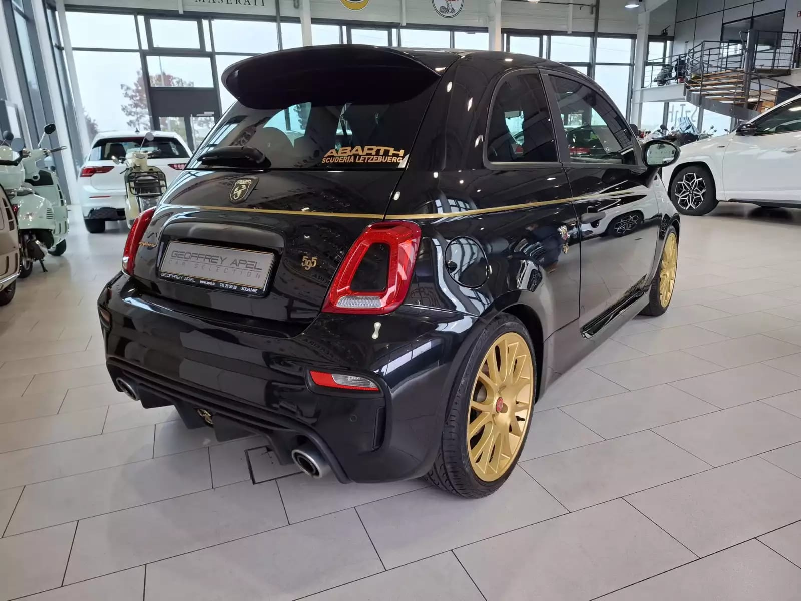 Abarth 595 1.4 T-JET 165 SCORPIONEORO 1 OF 2000 BEATS CUIR NAVI 1 HAND - Photo 1