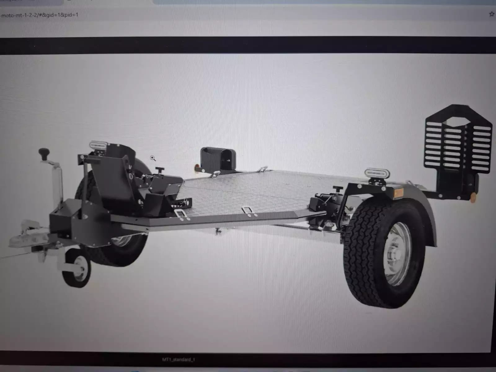 CARMAX Porte-moto Simple essieu Alu - Photo 1