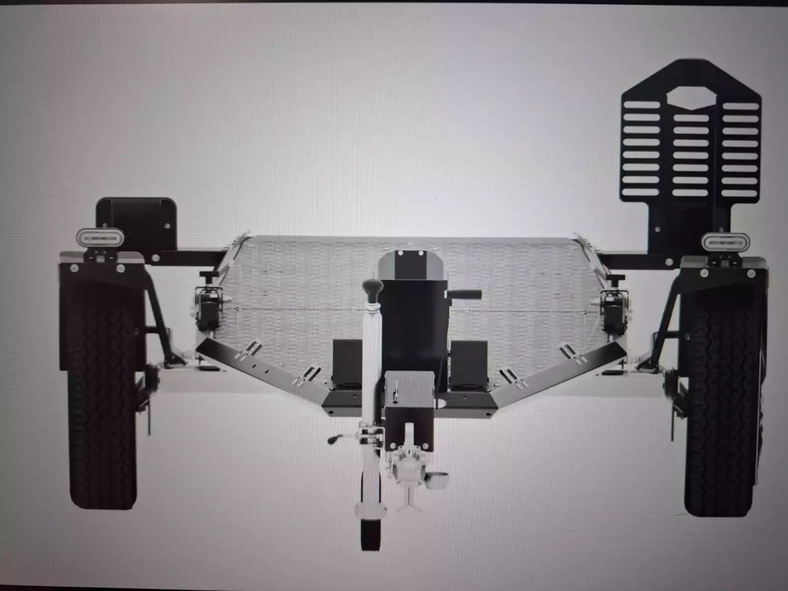 CARMAX Porte-moto Simple essieu Alu - Photo 1