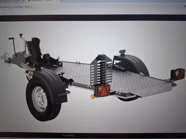 CARMAX Porte-moto Simple essieu Alu - Photo 2