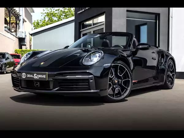 Porsche 992 .1 911 TURBO S CABRIOLET PDK (650 CH) – BLACK - Photo 1