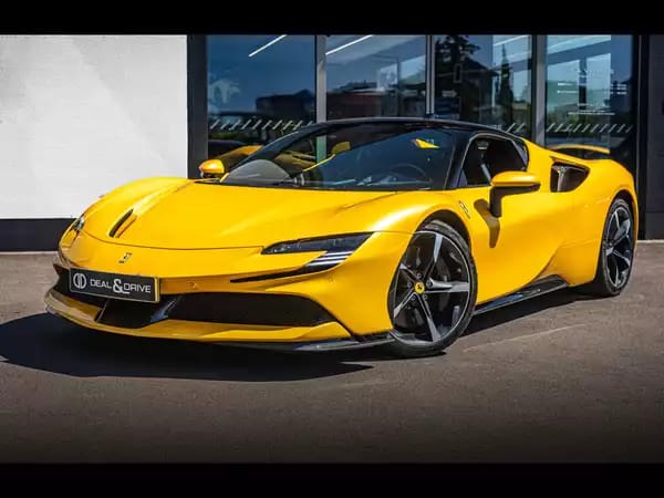 Ferrari SF90 Stradale STRADALE GIALLO 3 STRATO CARBONE BLEU - Photo 1
