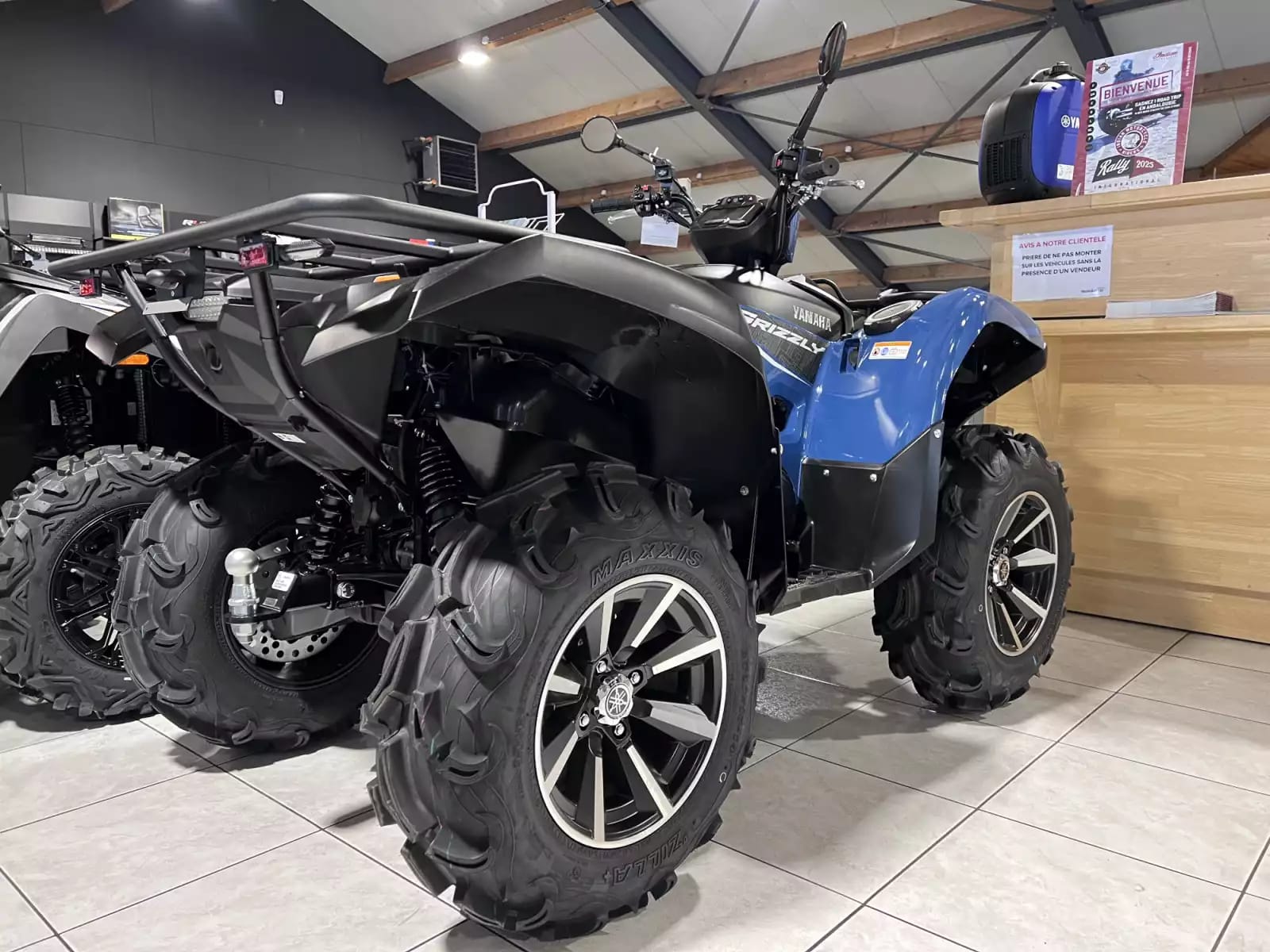 Yamaha Grizzly 700 700 EPS SE bleu - Photo 1