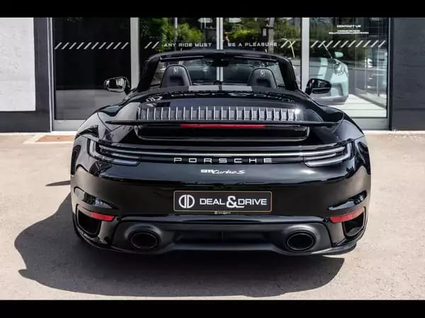 Porsche 911 (992.1) TURBO S CABRIOLET PDK (650 CH) – BLACK - Photo 3
