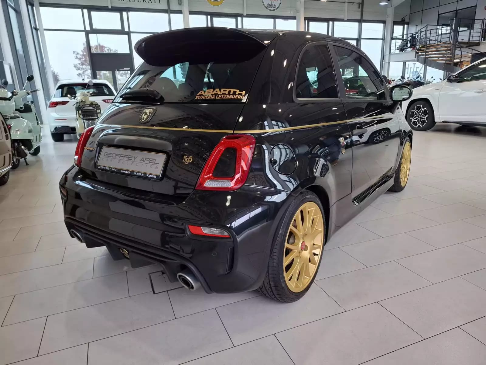 Abarth 595 1.4 T-JET 165 SCORPIONEORO 1 OF 2000 BEATS CUIR NAVI 1 HAND - Photo 1