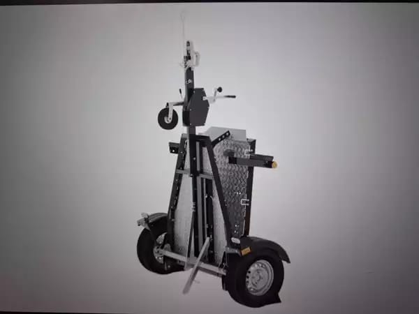 CARMAX Porte-moto Simple essieu Alu Black Edition - Photo 3
